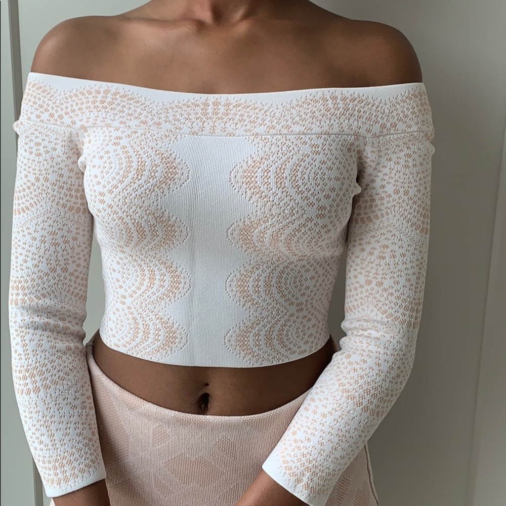 BCBG - Off the Shoulder Crop Top
